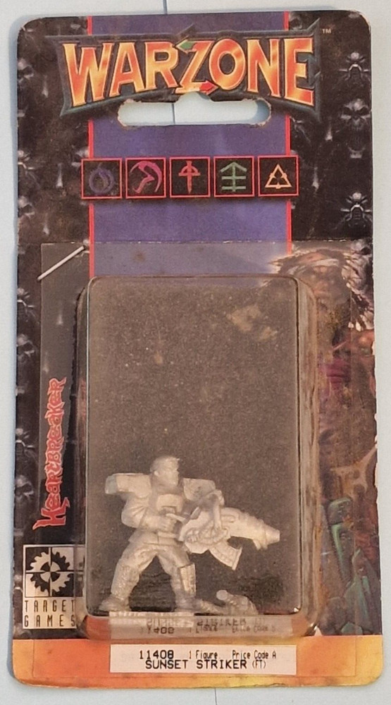 WARZONE SUNSET STRIKER FLAME THROWER 11408 Mutant Chronicles Stapled