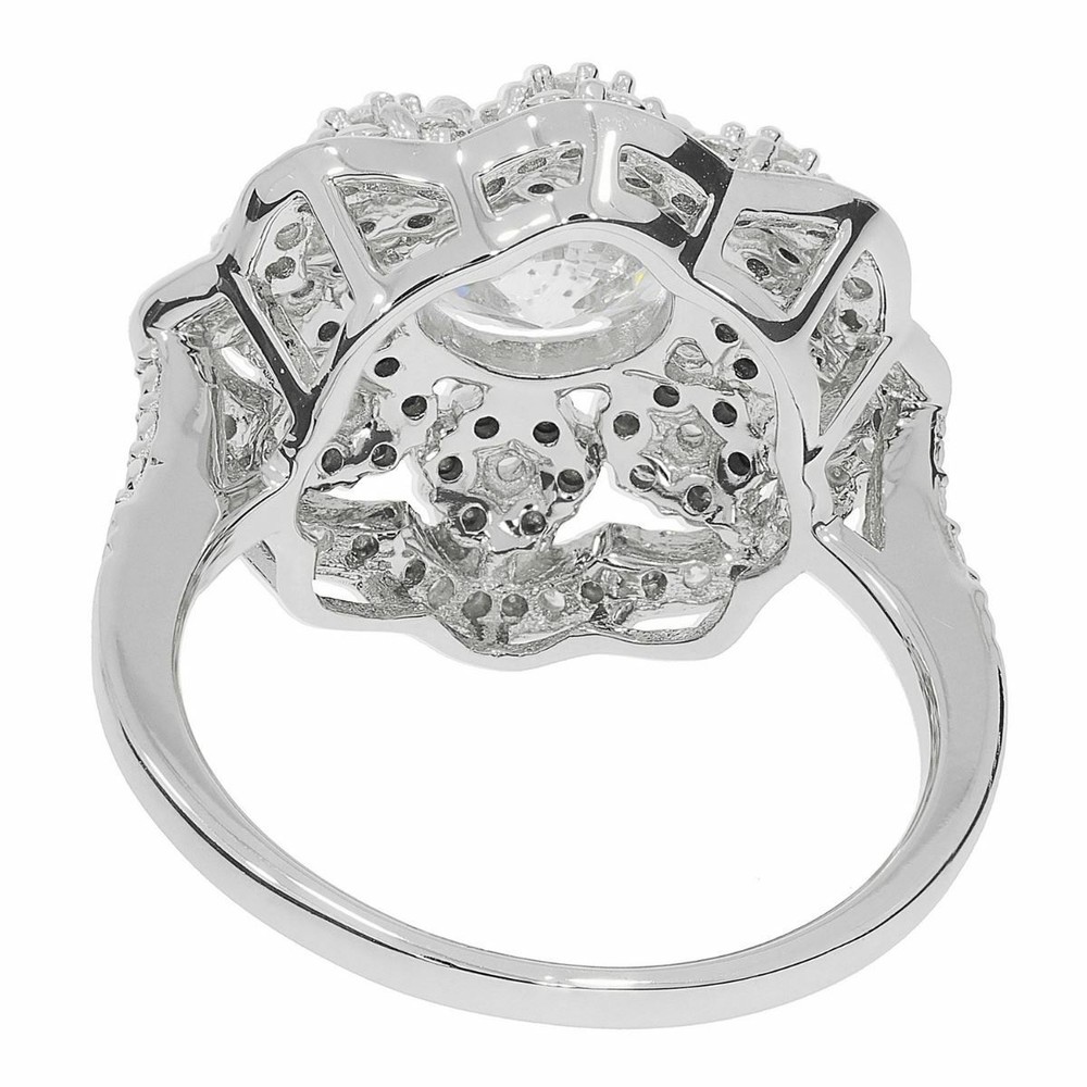 Sterling Silver Semi Mount Ring Setting RD 8x8mm White Topaz