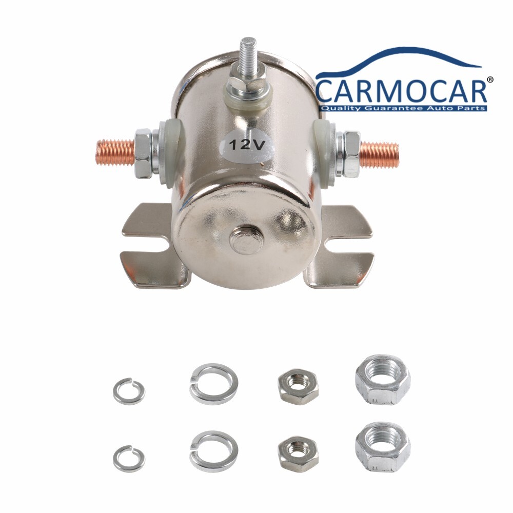 Max 200A 12 V Continuous Solenoid Relay 3 Terminal Heavy Duty Winch Marine