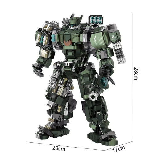 Large Mecha Warrior Building Blocks Robot Model Kit Gift