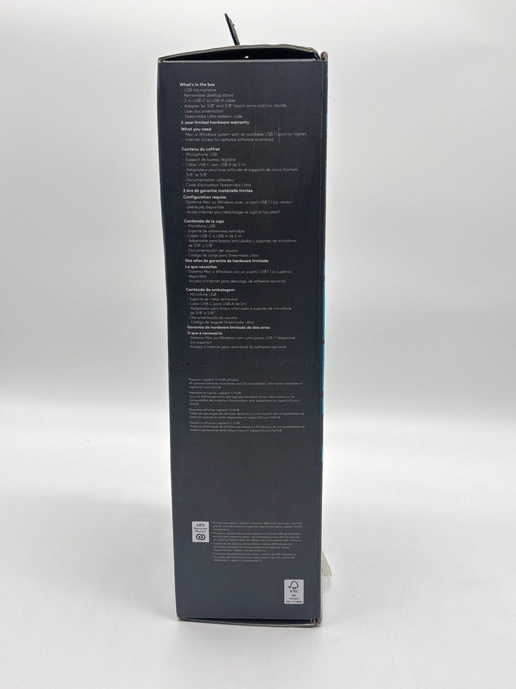 Logitech Yeti GX Wired Supercardioid Dynamic Gaming Microphone with LIGHTSYNC