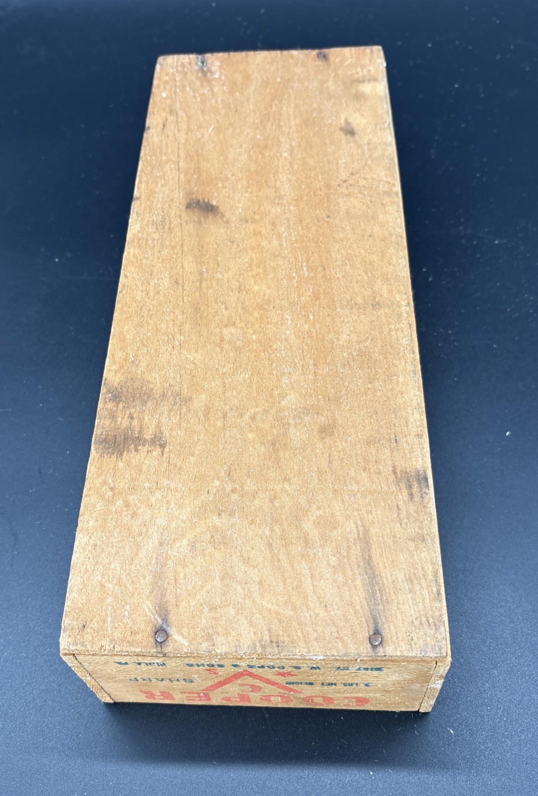 Vintage Cooper Sharp Cheese Box Pope & Sons Phila Pa. Wooden Advertising