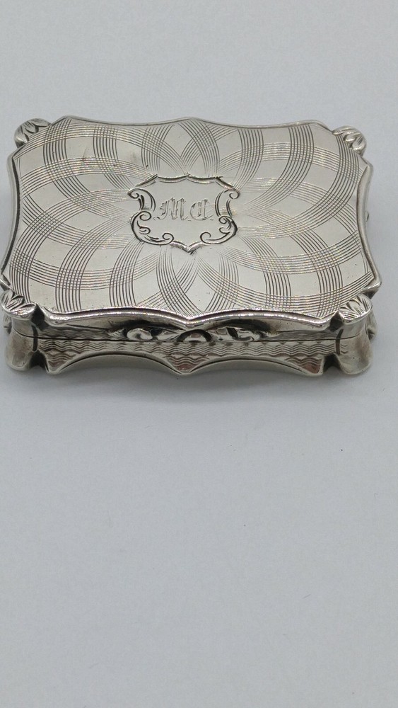 Vintage Square Sterling Pill or Stamp Box