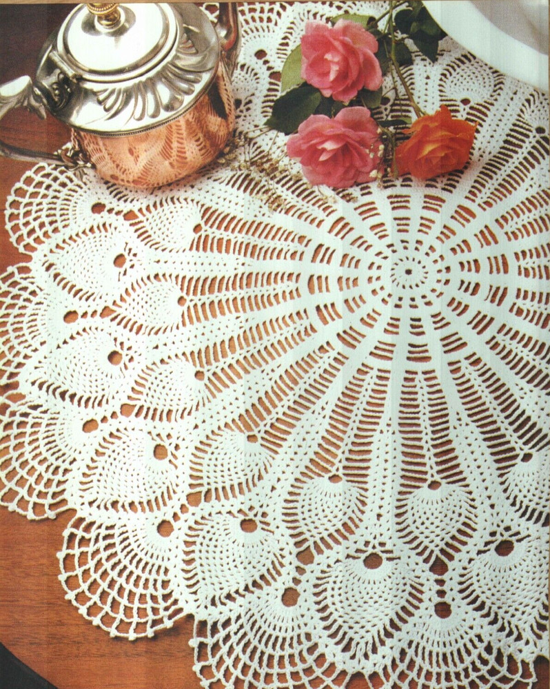 3 ELEGANT DOILY DESIGNS HOME DECOR CROCHET PATTERN INSTRUCTIONS
