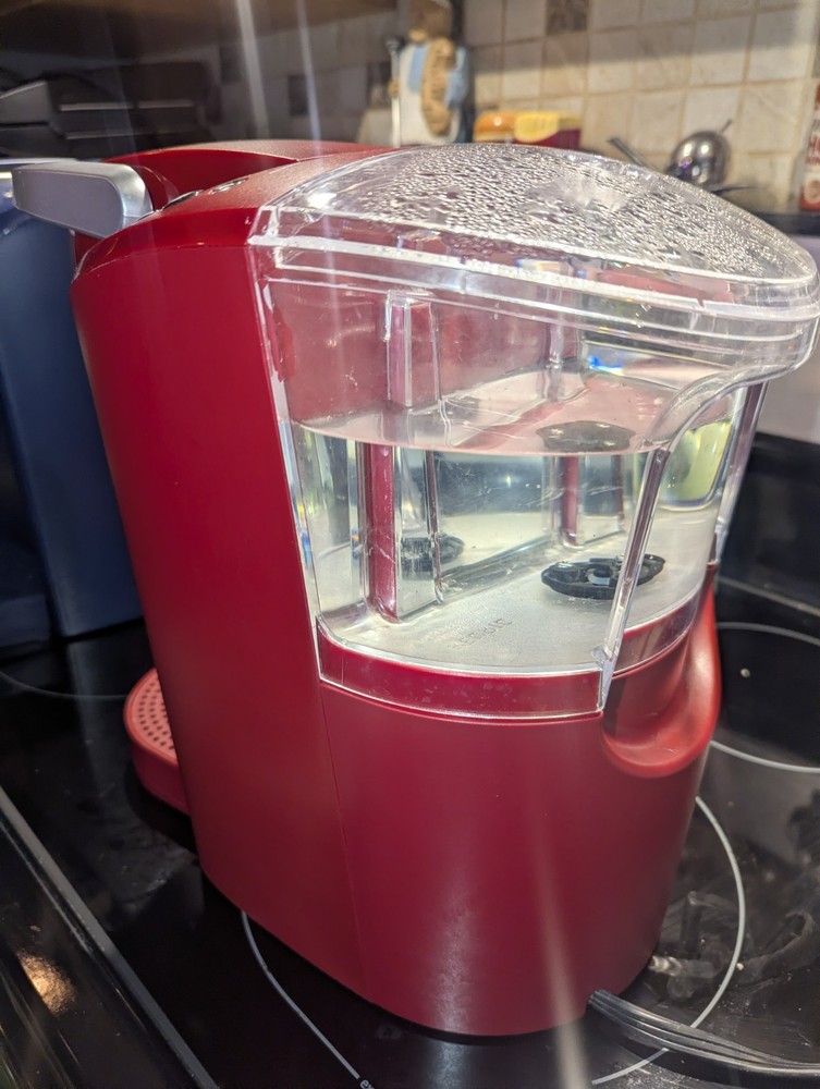 Red K-Compact K35 3 Cup Sizes Coffee Maker Counter Space Friendly 8.2" Width.