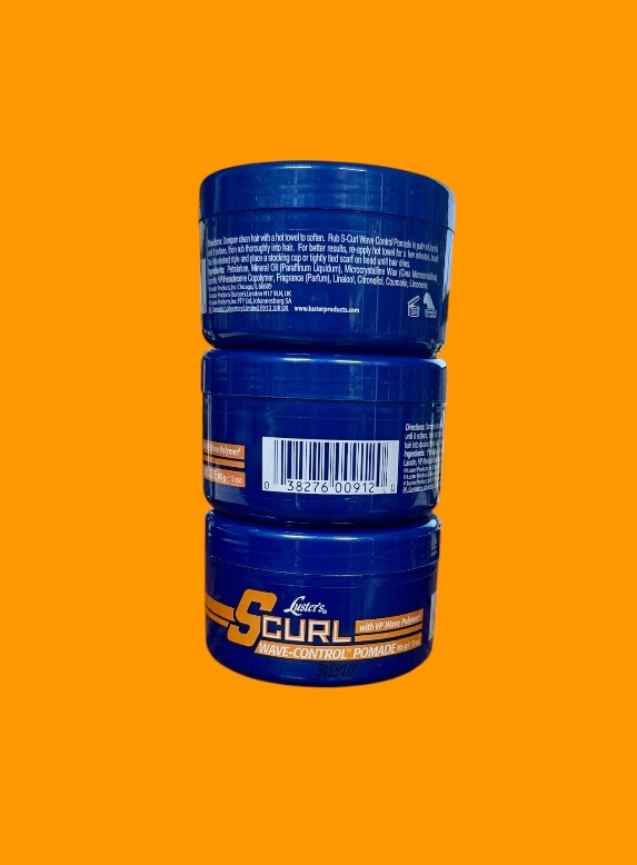 Lusters S-Curl Wave Control Pomade 3 Ounce (88ml) (3 Pack)