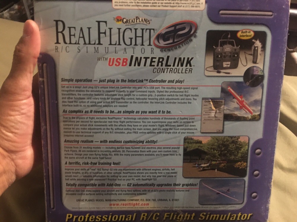 Great Planes RealFlight R/C flight simulator Generation 2 (G2)