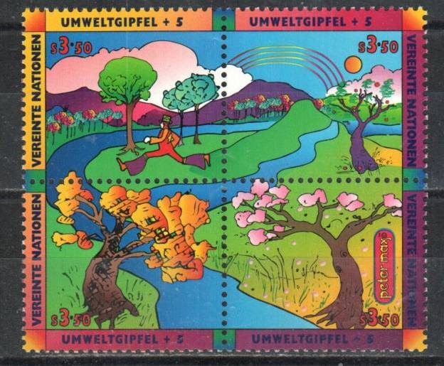 United Nations-Vienna Stamp 218-221  - Earth Summit