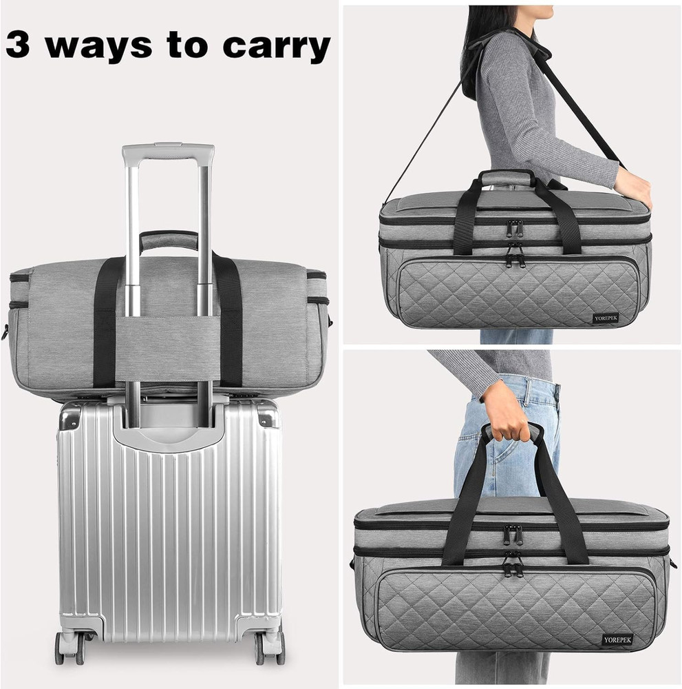 Double-Layer Carrying Case for Cricut Maker 3, Maker, Explore Air 2, Explore 3,