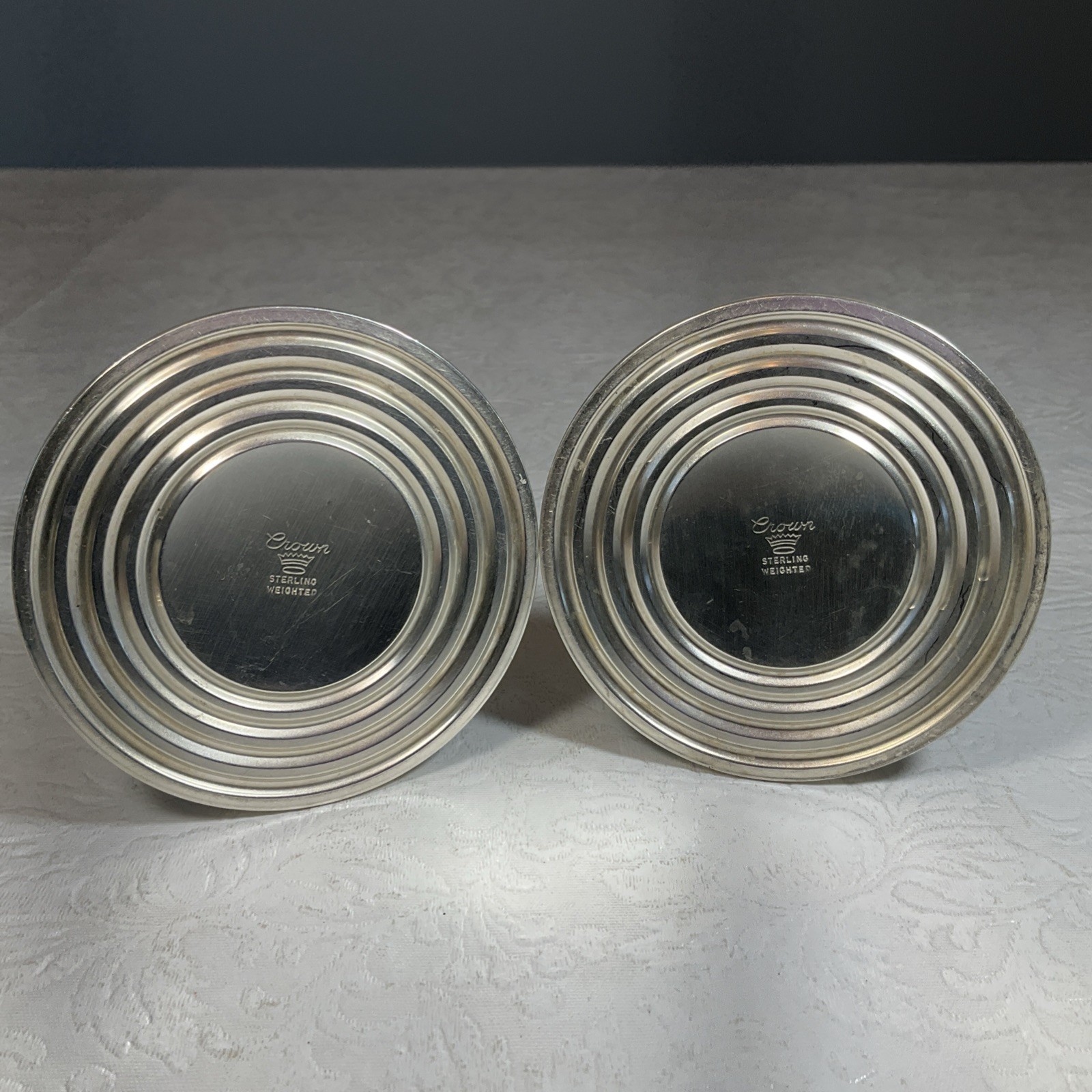 Sterling Silver Weighted Candlestick Candle Holders Lot Of 4 Duchin & Crown