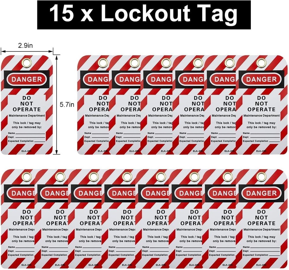 Portable Lockout Pouch with Padlocks