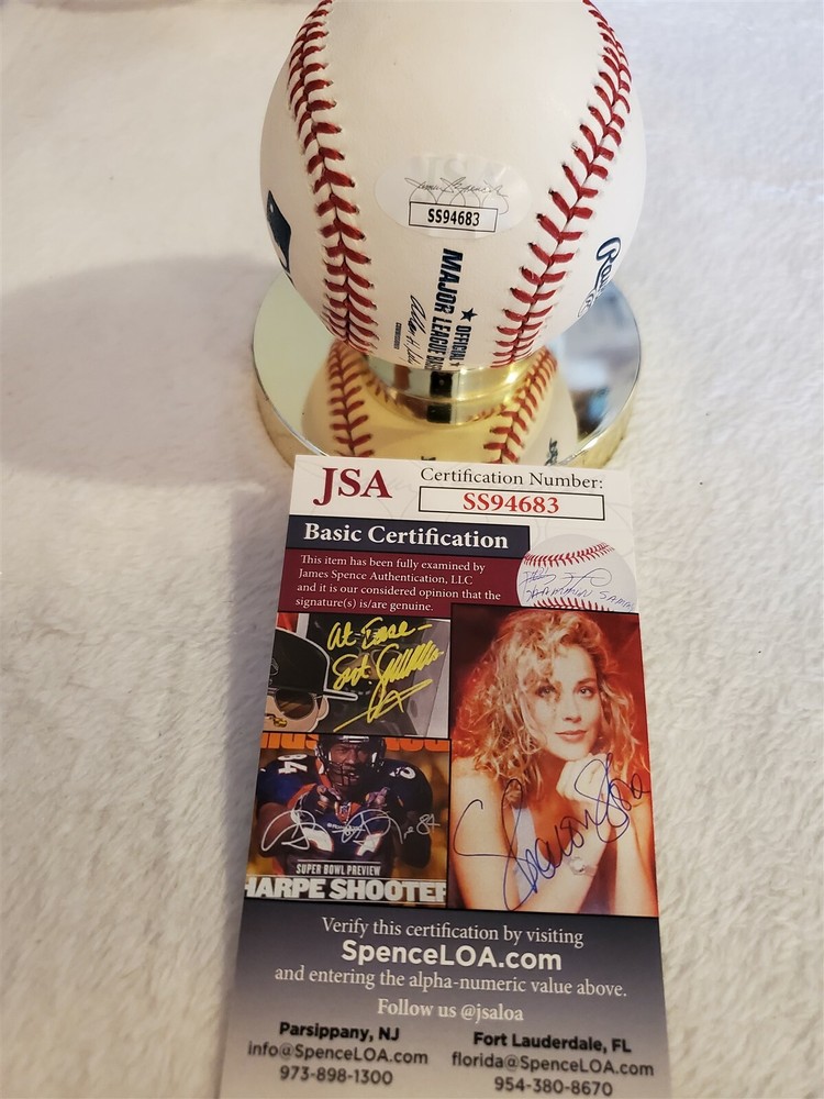 NICK SENZEL signed OML baseball JSA COA REDS