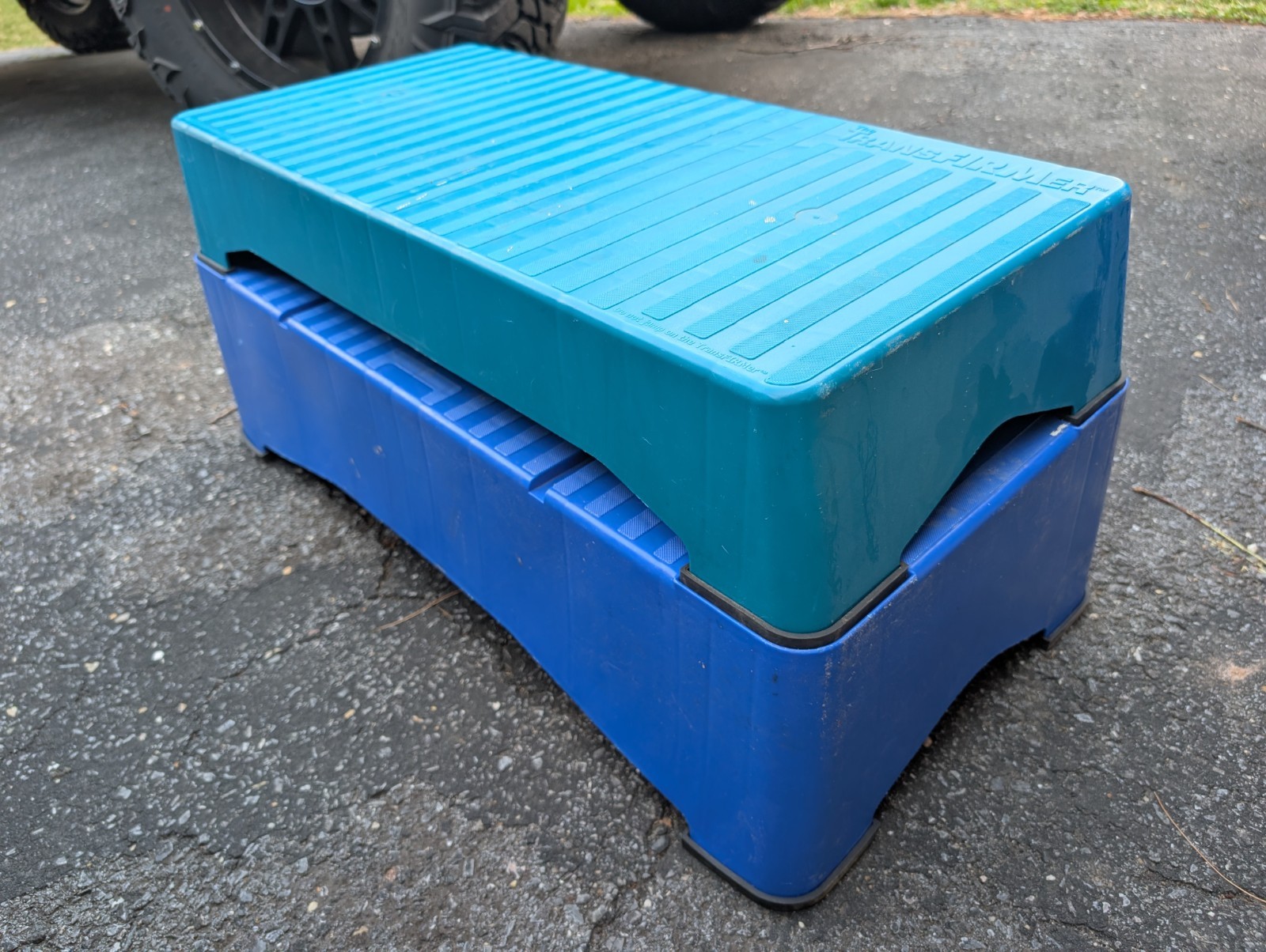 The Firm TRANSFIRMER Step Exercise Box Steppers All 8 Rubber Feet Incl EUC!