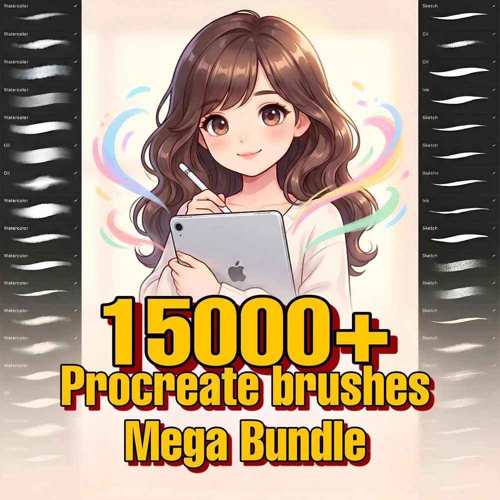 15000+ Procreate Brushes Mega Bundle