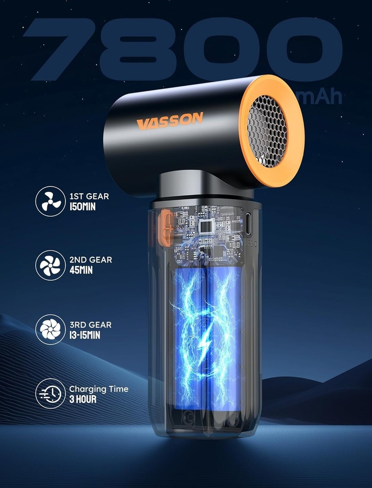 Mini Portable Air Duster - Fast Charging, Long Runtime