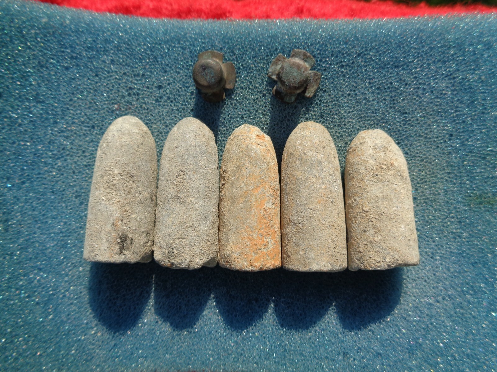 Savannah Recovered Civil War Confederate Enfield Bullet & P Cap