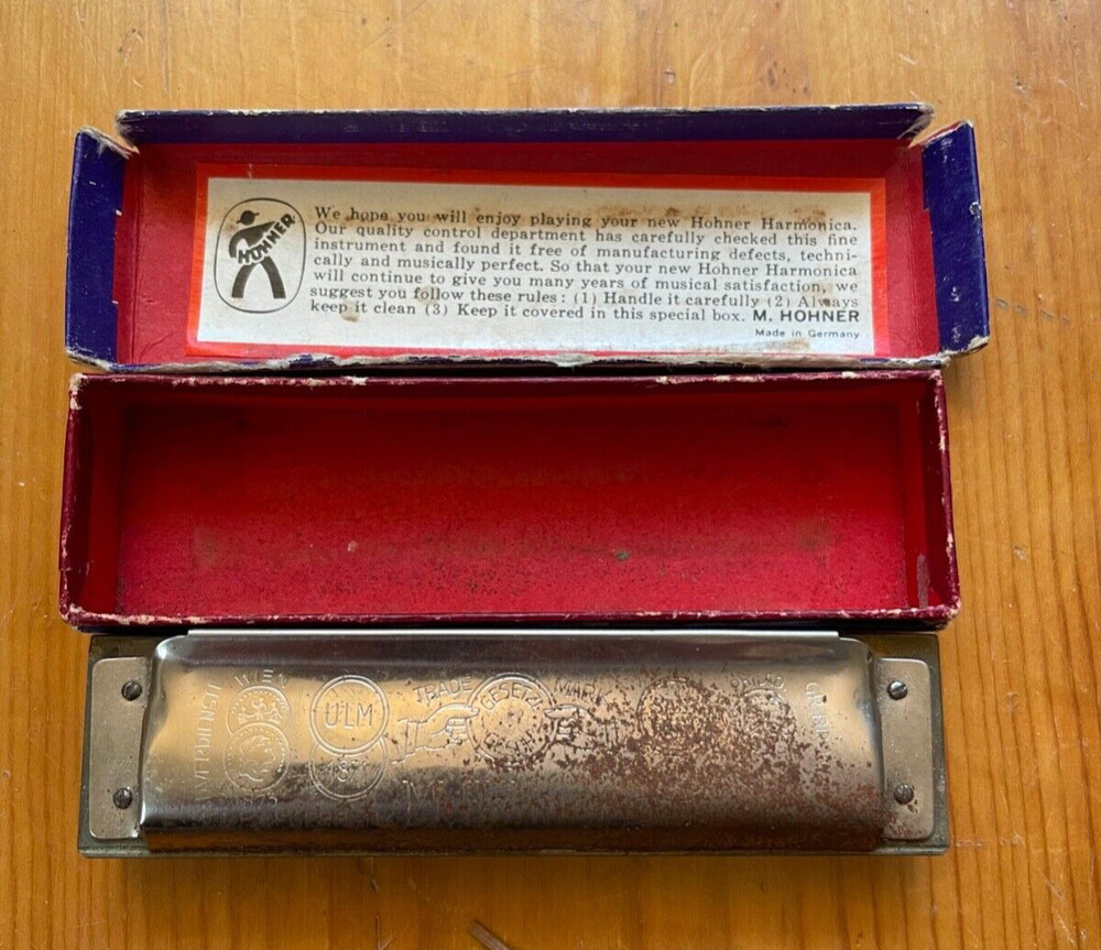 3 Vintage M. Hohner Harmonicas
