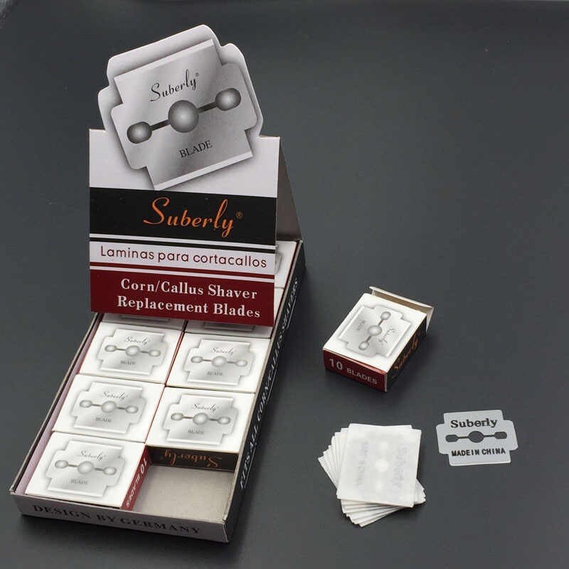100 Platinum Coated Corn Callus Remover Shaver Replacement Refil Blades