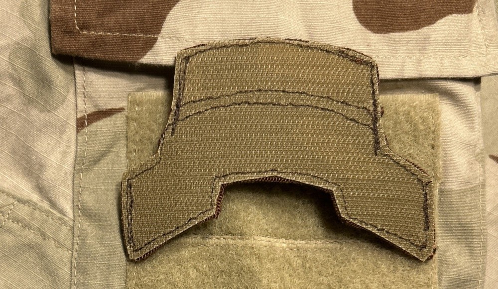 US Army 75th Ranger Regiment Scroll/Tab w/ Hook Desert 75th Infantry Patch