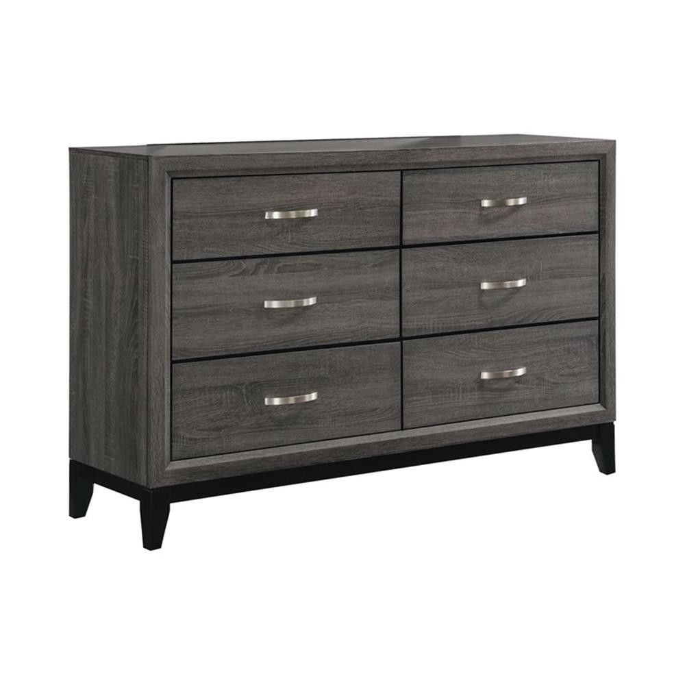 Watson 4-piece Full Bedroom Set Grey Oak