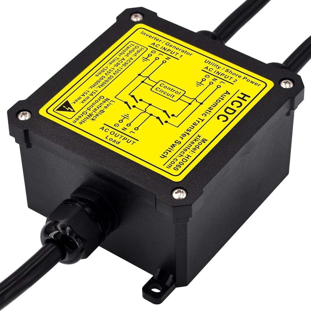AC120V 15A Automatic Transfer Switch, ATS Core Wires