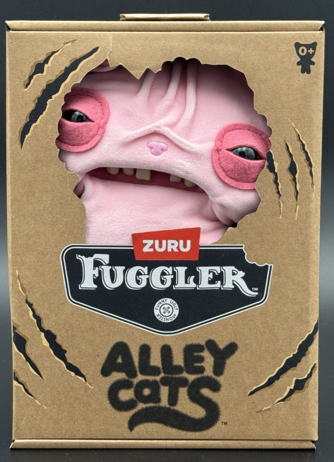 Fuggler Alley Cats Wrinkle McStinkles Plush Sphinx 9" Plush Toy Pink Zuru New