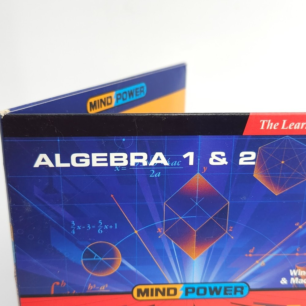 Algebra 1 & 2 Math Windows Mind Power High School Program Disc Visualize