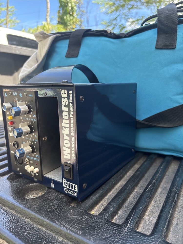 MINT API 512C Mic Pre + 550A Equalizer +Cube Radial Workhorse Desktop Power Rack