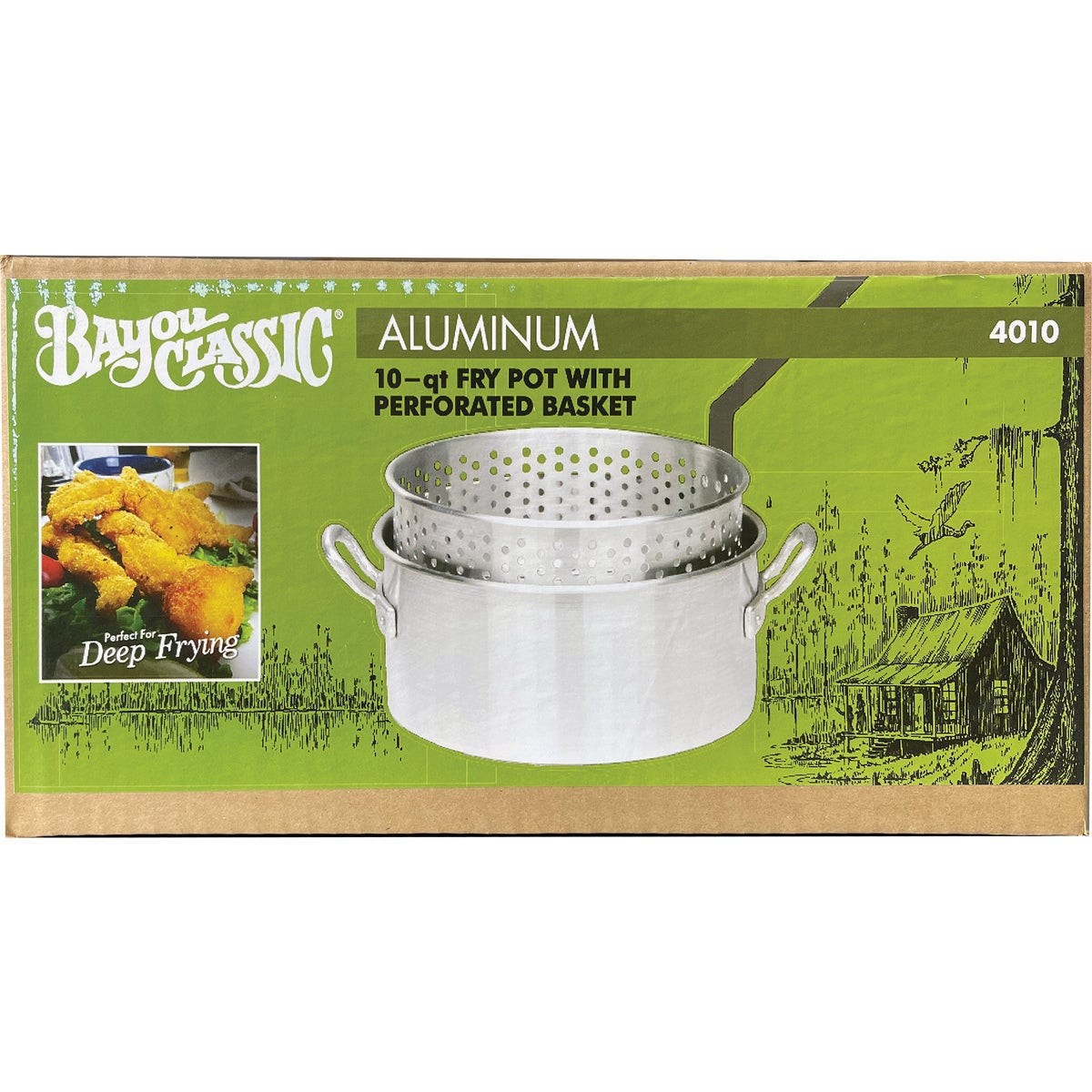 Bayou Classic 10 Qt. Aluminum Outdoor Fryer Pot 4010 Bayou Classic 4010
