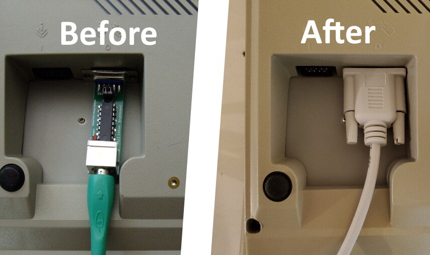 Amiga Atari ST Optical Mouse w/ nice adapter and extension