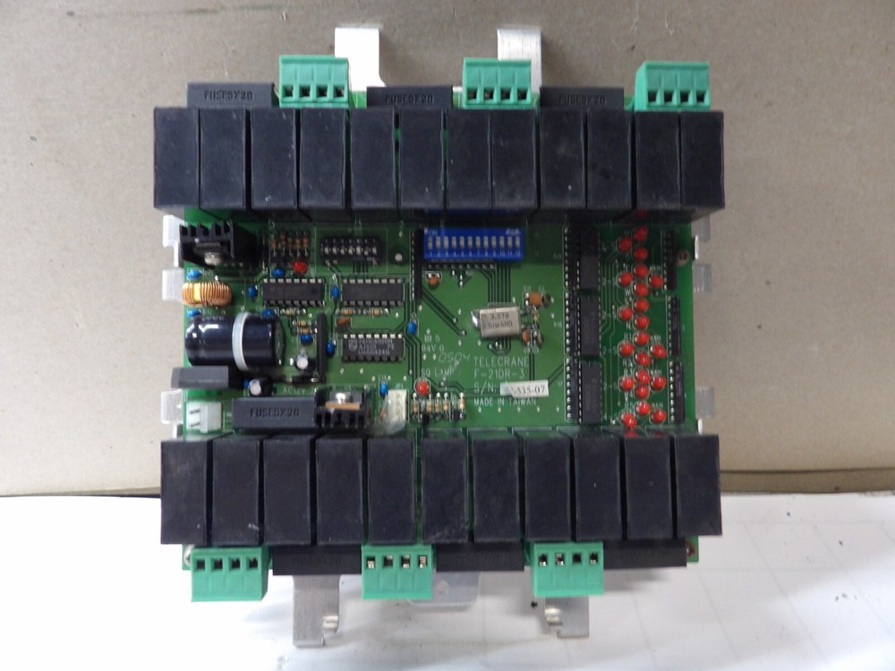 NEW TELECRANE F-21DR-3 DECODER RELAY / CONTROL BOARD