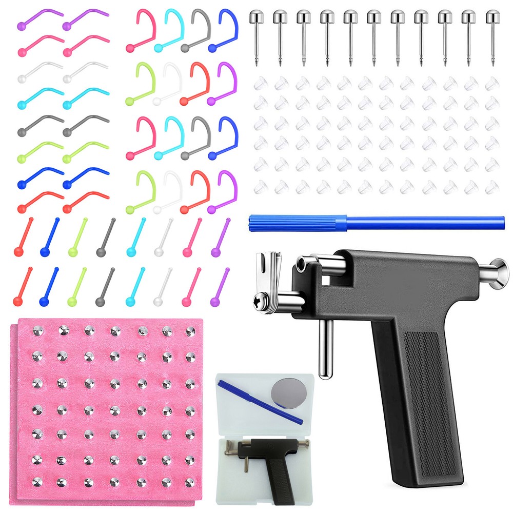 149Pcs Ear Piercing Gun Kit Professional Ear Nose Stud Earring Piercing Tool Set