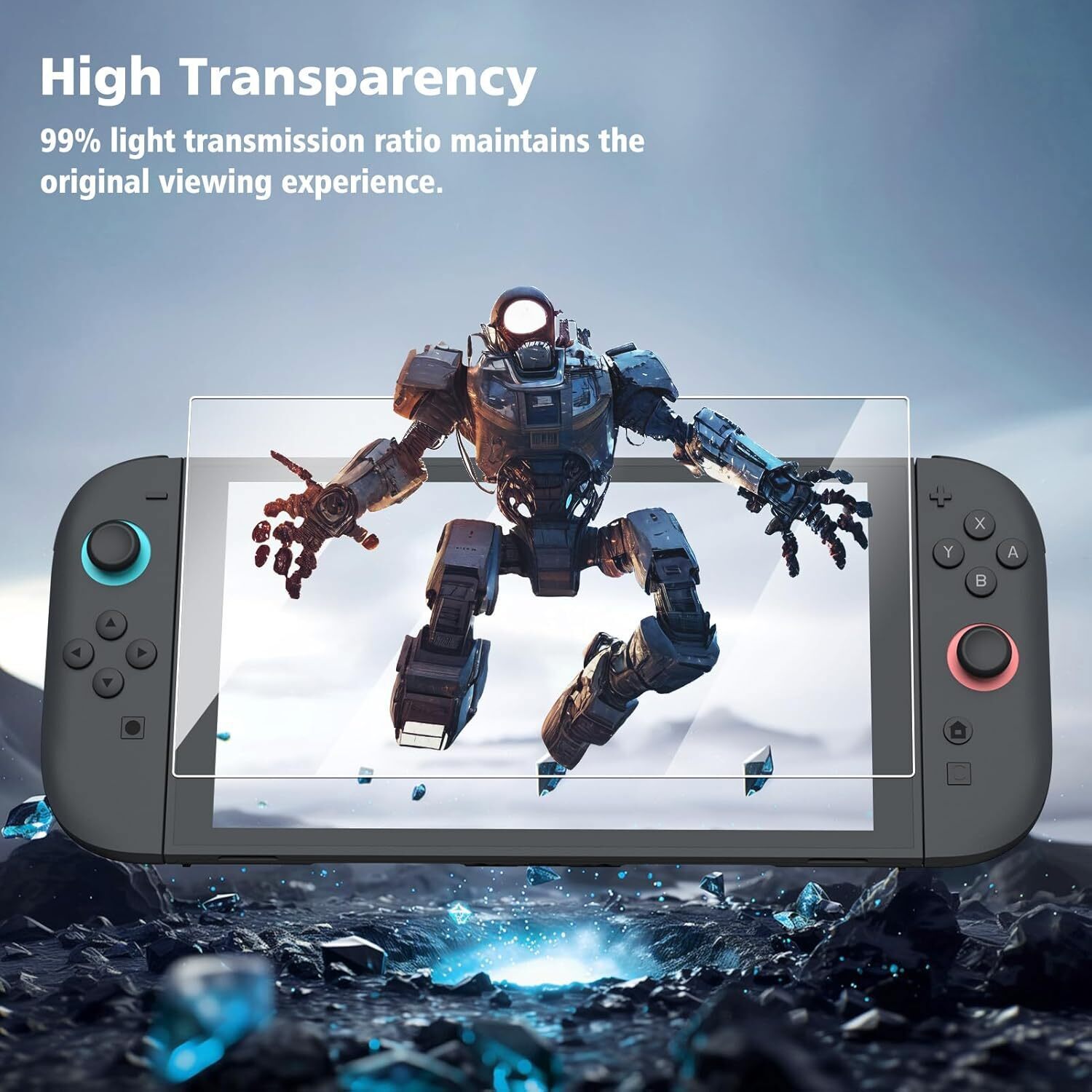 2-Pack Screen Protector for Nintendo Switch 2 (2025) 7.9'' Tempered Glass Film