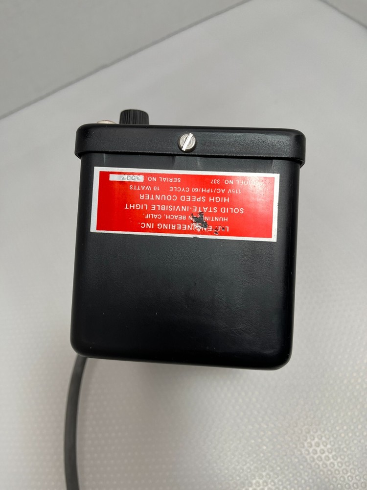 Solid State-High Speed Counter 6 Digit L.J. Engineering H.B. Cali. Model 337