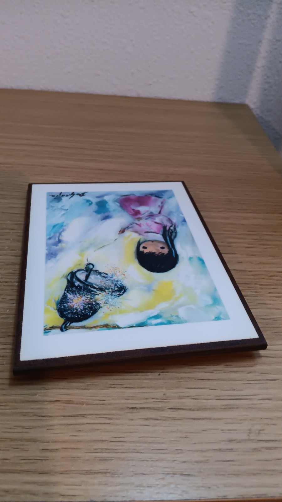 Vintage De Grazia BELL OF HOPE Wall Decor