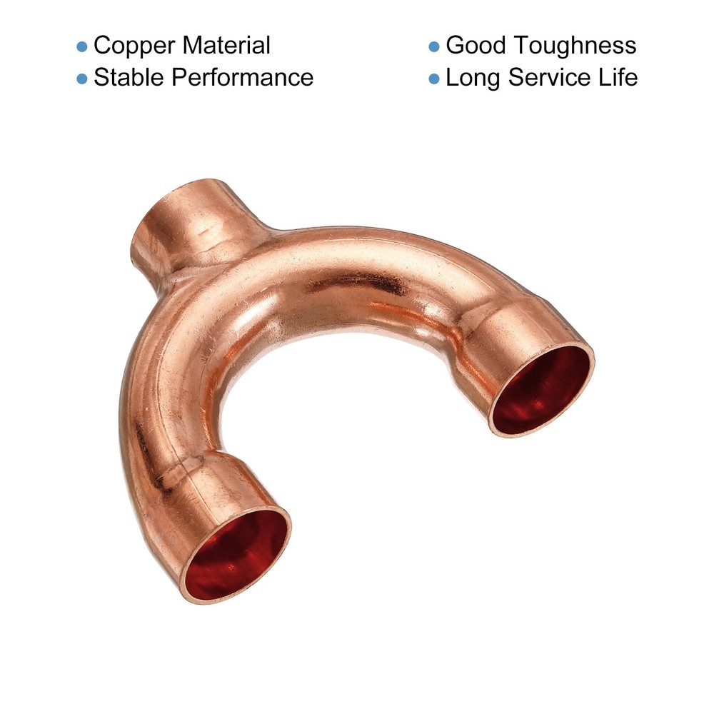 Tee Y Type Copper Fitting Welding Joint Split Union Intersection 7/8 Inch