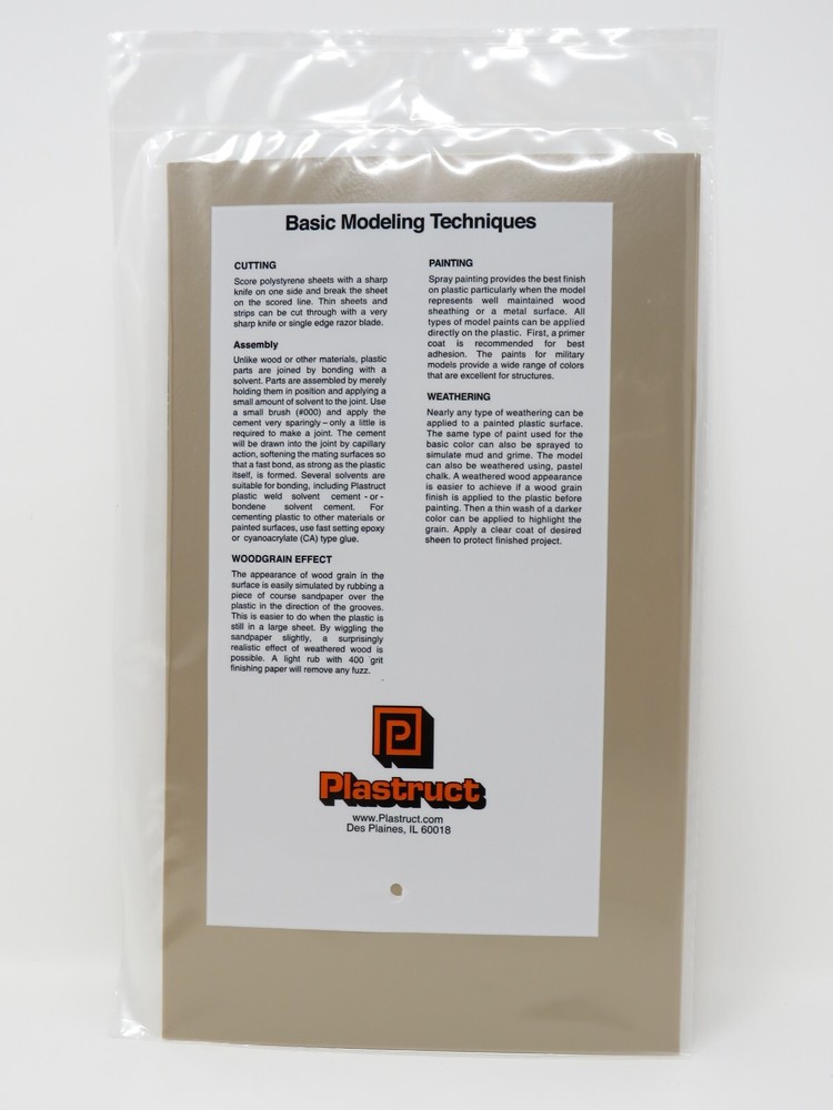 Plastruct 91562 Random Coursed Stone Patterned Sheets N Scale 1:200