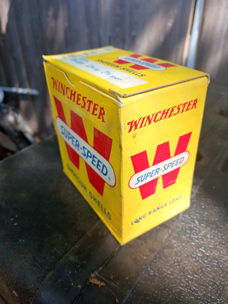 Antique Winchester Shotgun Empty Ammo Box