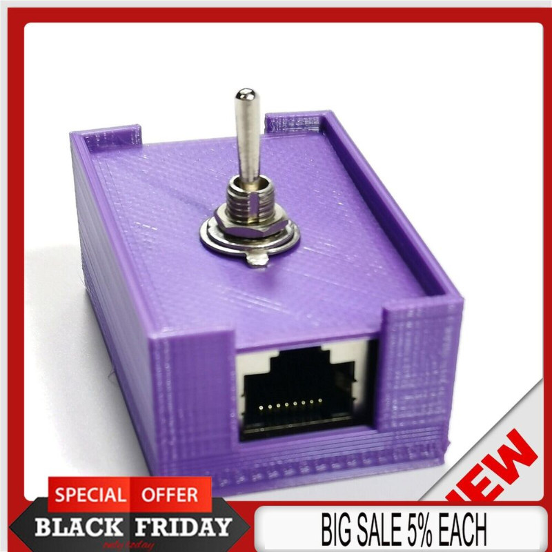 RJ45 Network Cable Twisted pair Switch Toggle Switch with Case 2026 USA