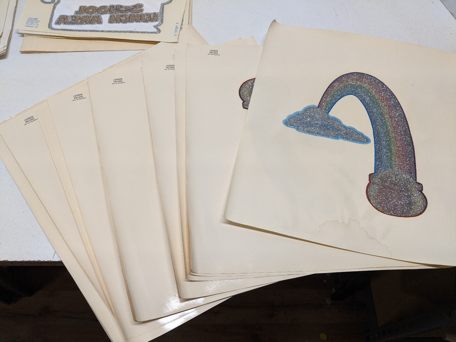 Lot of 50+ 1970s Vintage Iron On Heat Transfers, 8 different designs