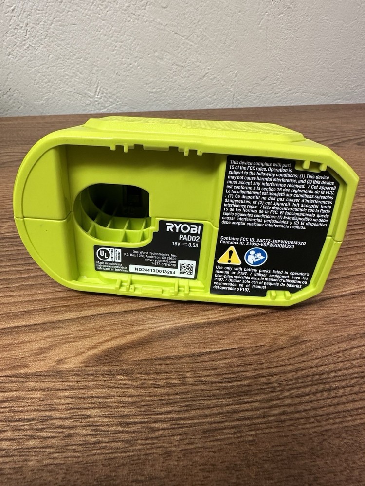 Ryobi ONE+ Portable Compact Smart Bluetooth Speaker PAD02 Tool Only Pre-Owned
