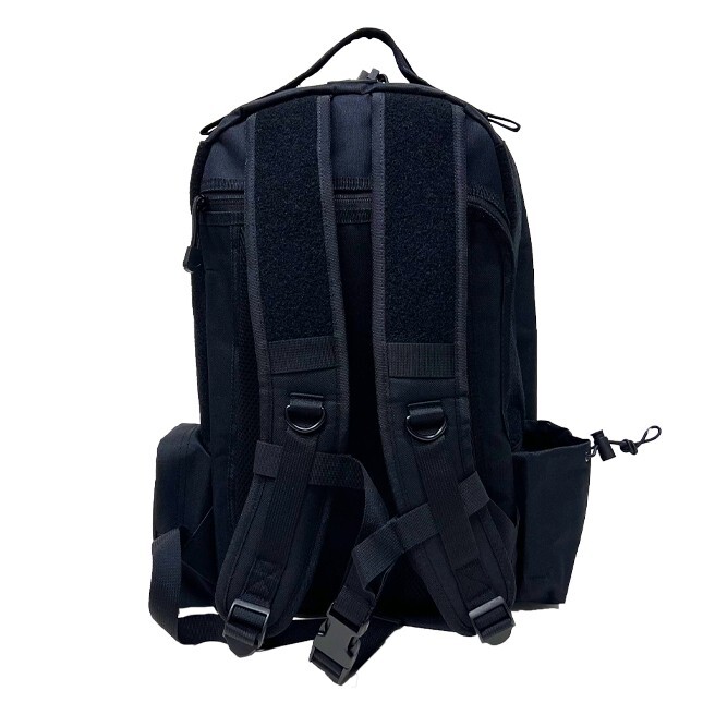 The Patch Black Backpack with Hook And Loop for Displaying Moral Patches