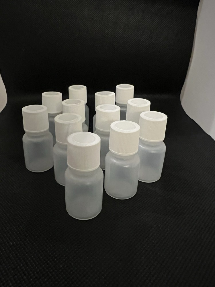 45 New w/o Package Small Plastic Sample Bottles.