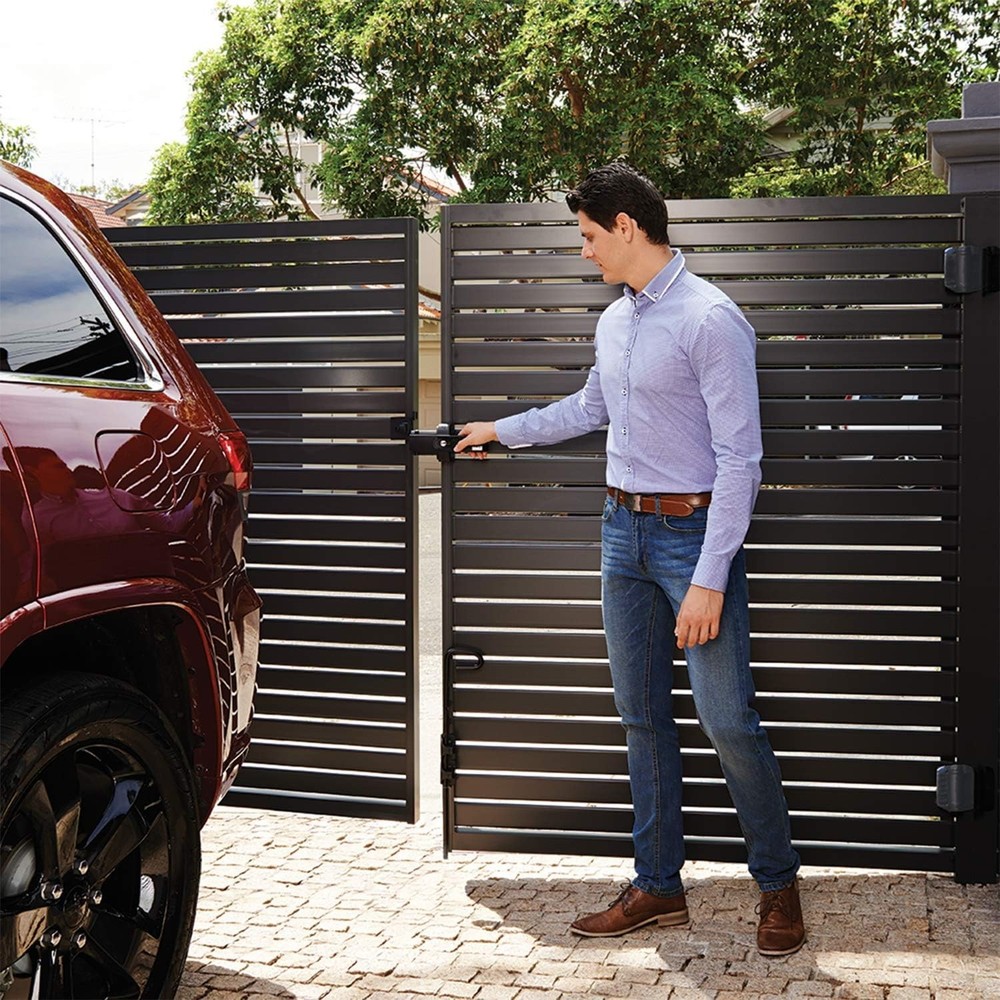 LokkLatch Magnetic Gate Latch with Dual-Sided Push/Pull Design, Key-Lockable ...