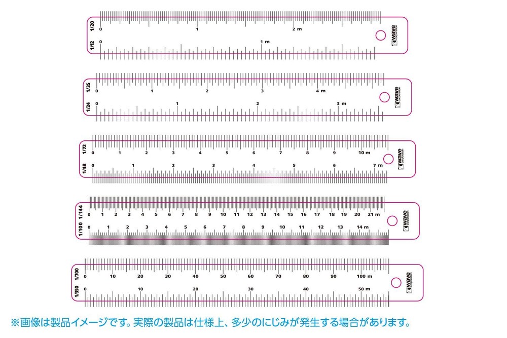 wave hobby tool series HG multi scale ruler plastic model tool HT-074