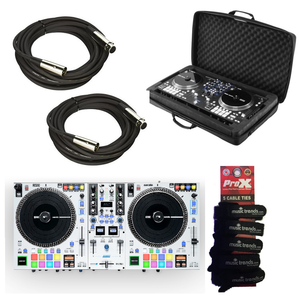 RANE ONE MKII White Motorized DJ controller + Custom EVA Case + XLRs