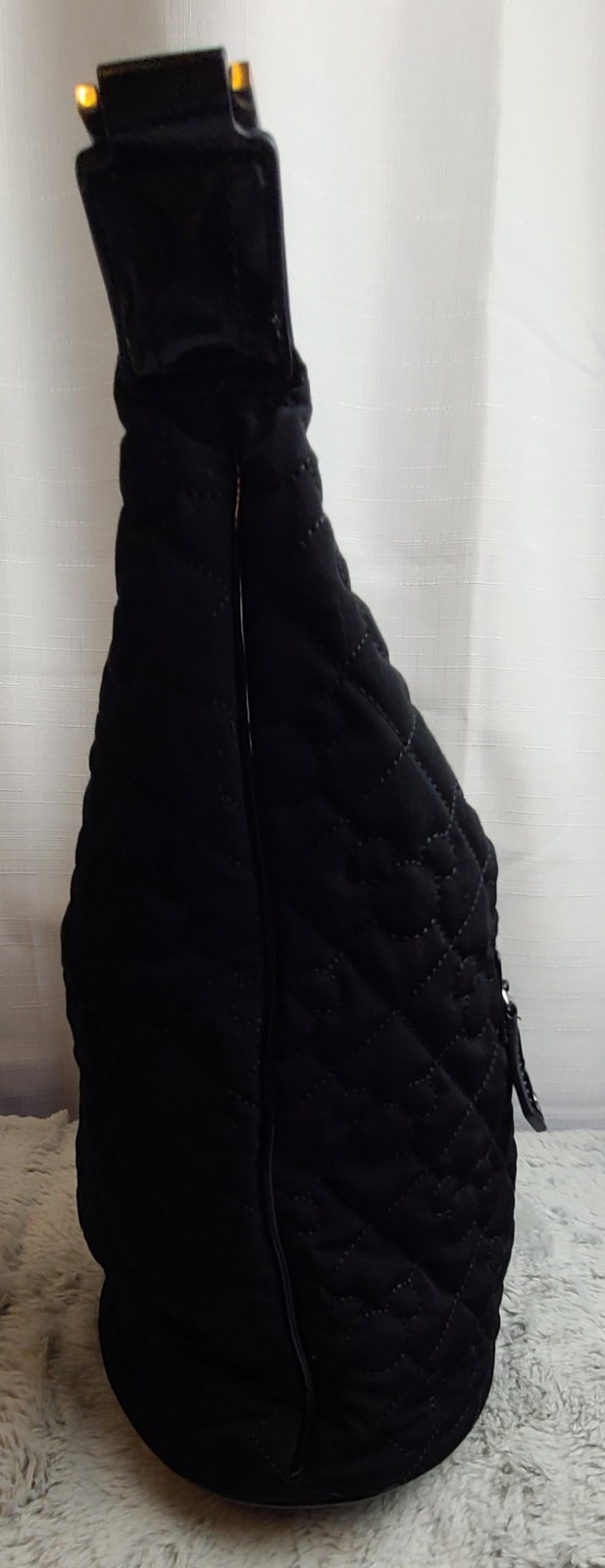 Vera Bradley Disneys Mickey Mouse Black Quilted Bucket Bag/Tote, Retired