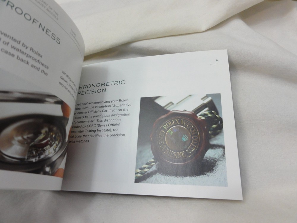 Authentic Rolex Manual / Booklet Rolex Datejust ~ 2014