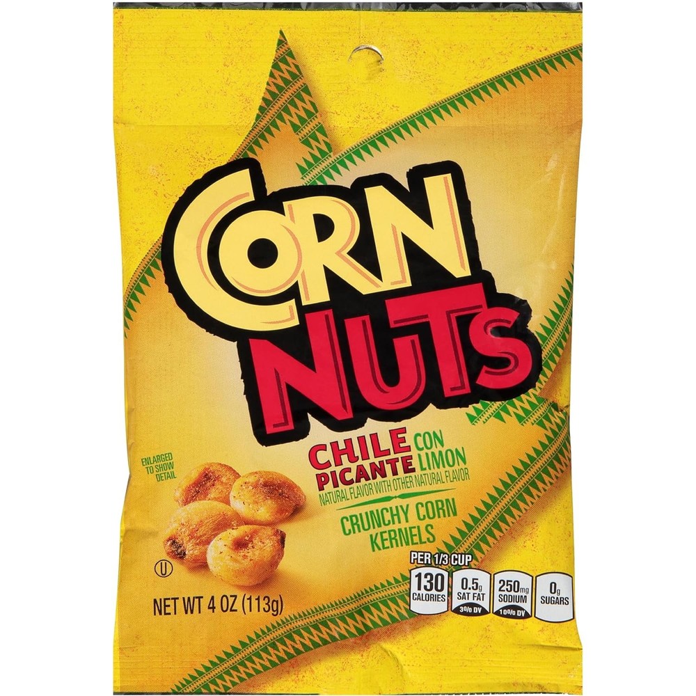 CORN NUTS Chile Picante con Limon Flavored Corn Kernels, Crunchy Snack,...