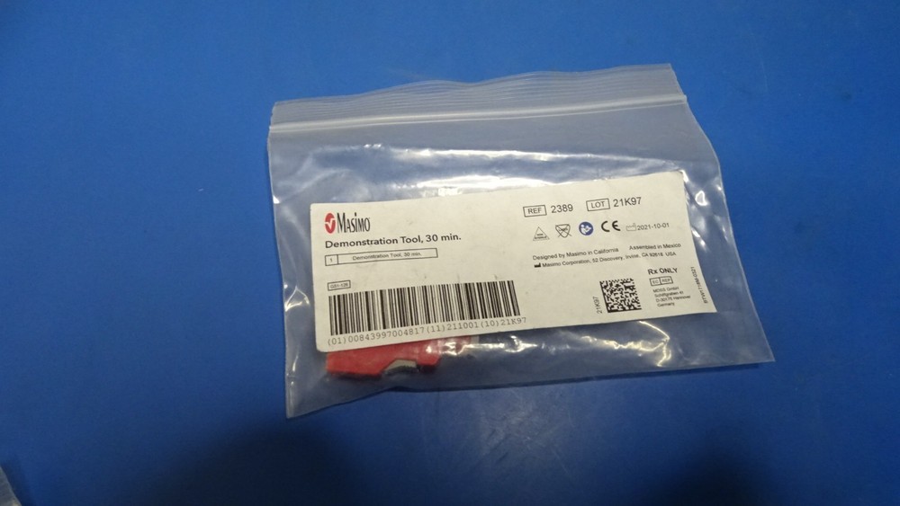 Masimo SET Demonstration Tool REF 2389 number LOT 21K97